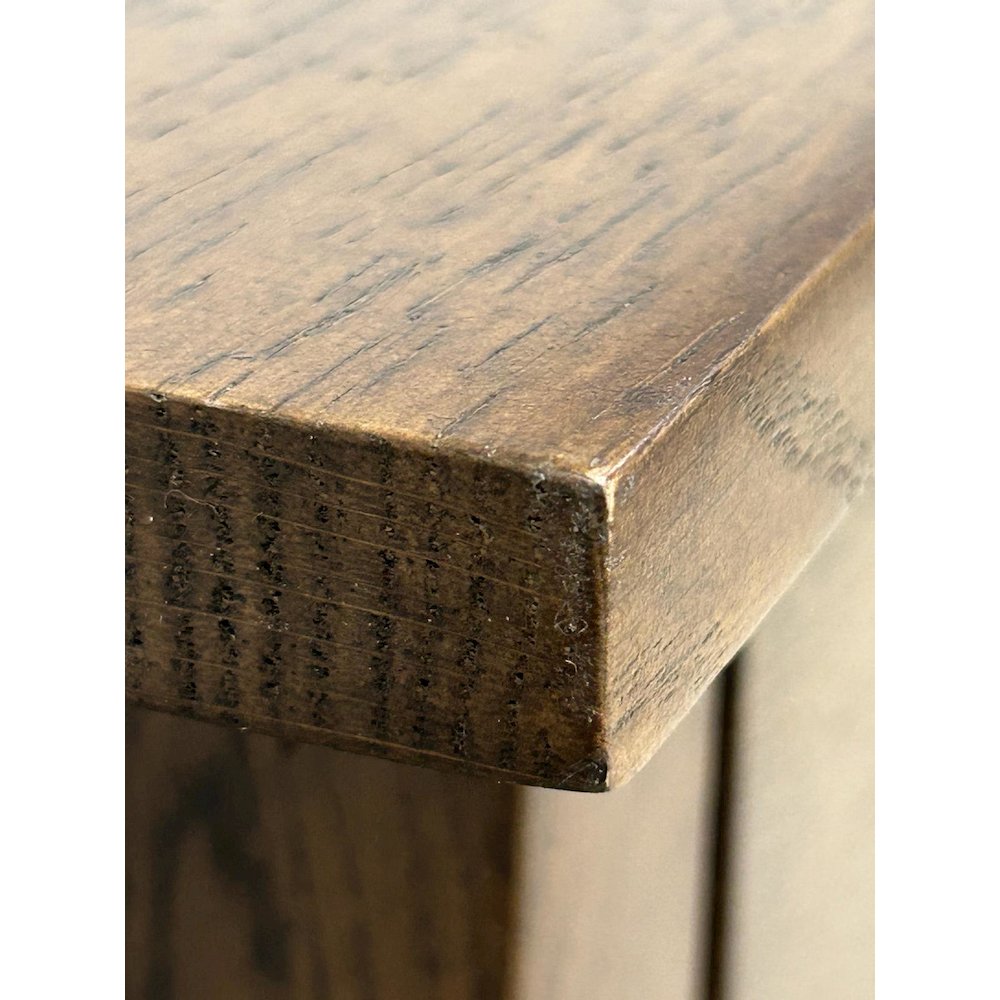 Arts & Crafts Crofter Console Table - Walnut. Picture 3