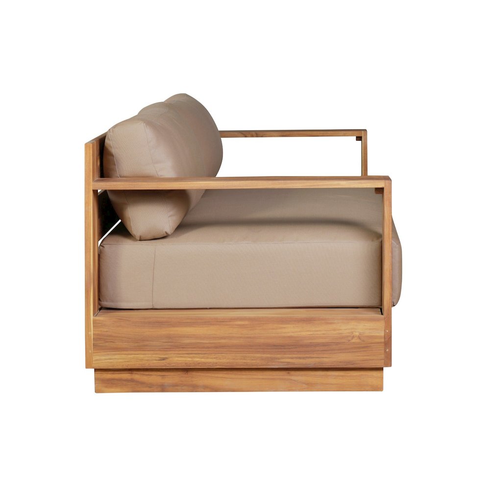 Imperial Grove Outdoor Teak Wood Sofa - 84". Picture 1