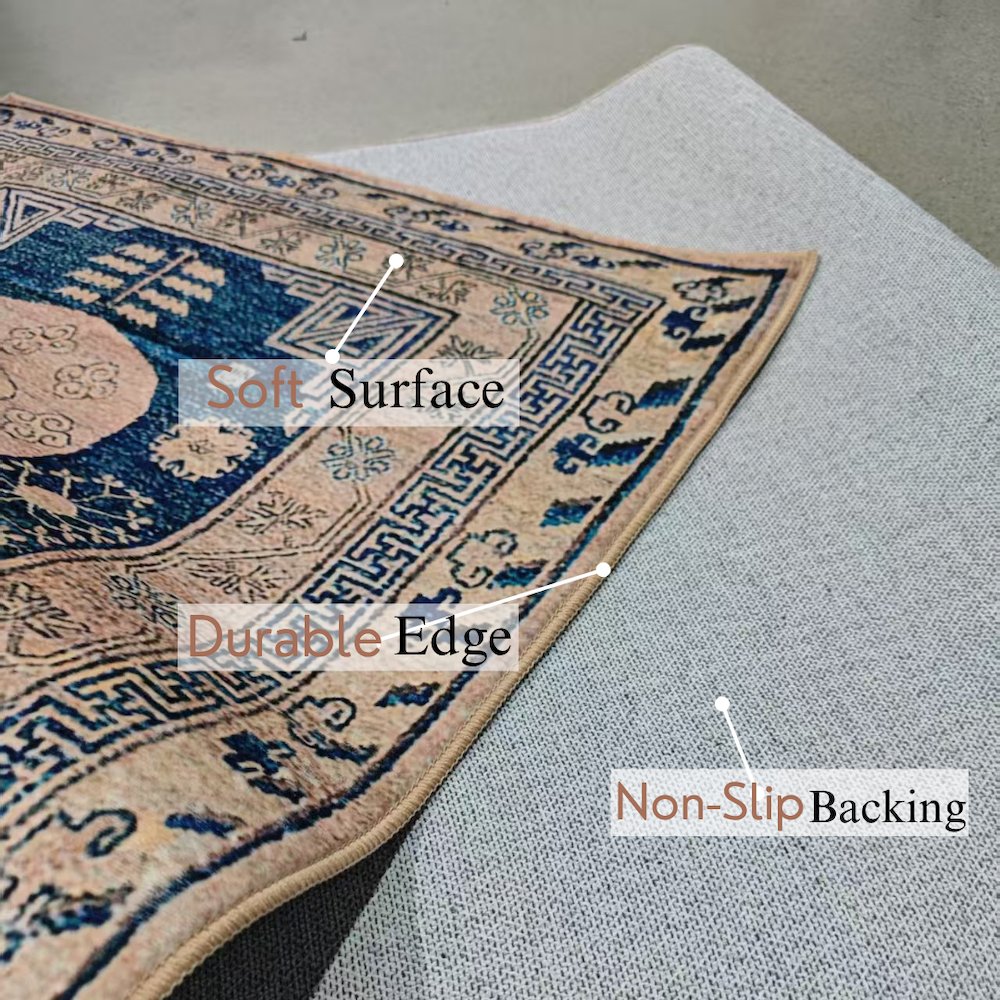 Area Rug Ultra Soft Washable Rug, Non Slip, Stain Resistant Rugs (2'7" x 9'). Picture 5