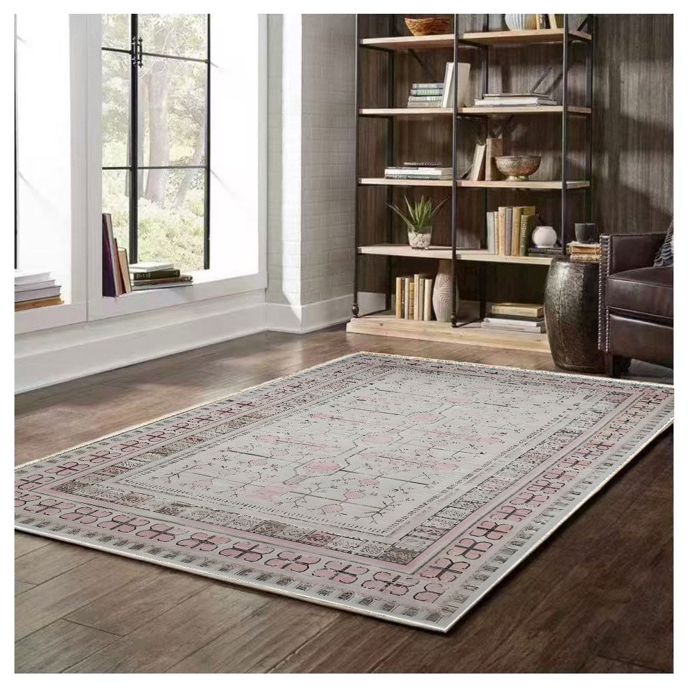 Area Rug Ultra Soft Washable Rug, Non Slip, Stain Resistant Rugs (5.7' x 7.8'). Picture 2