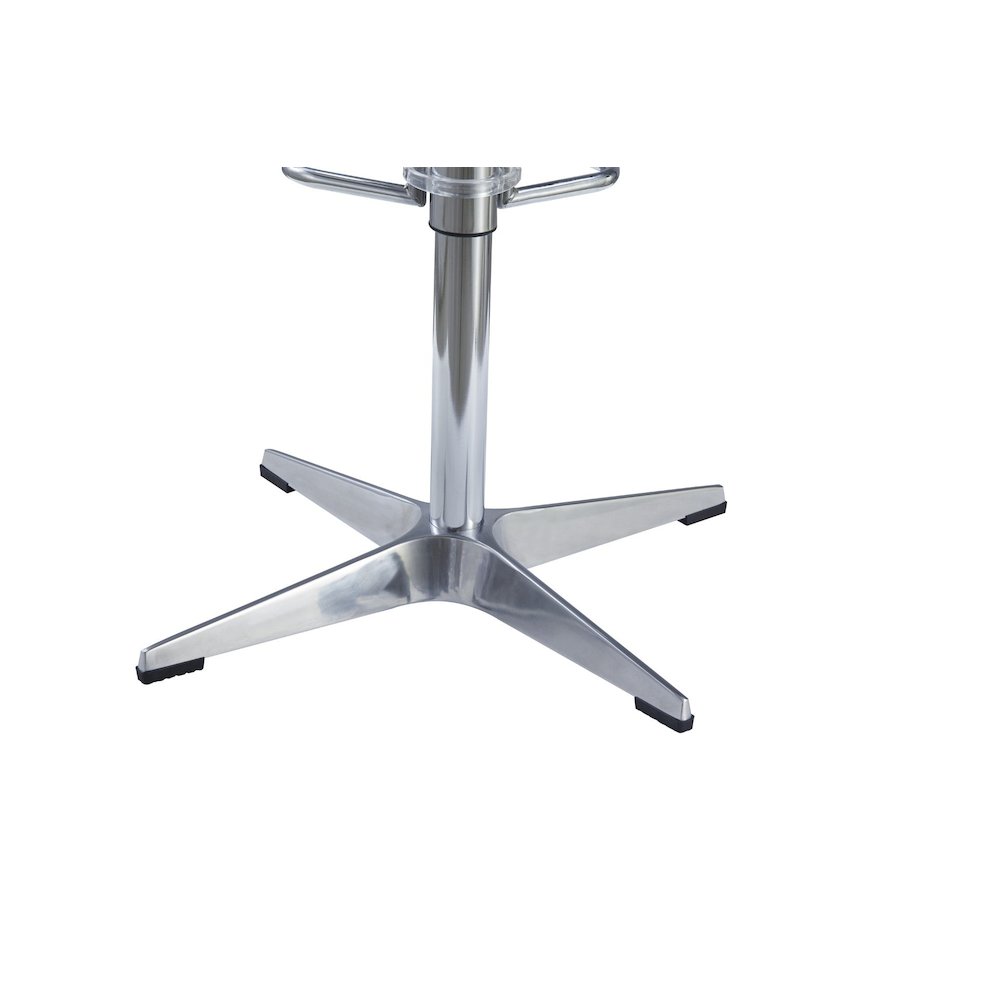 Aviator Adjustable Height Bar Stool - Leather & Metal. Picture 5