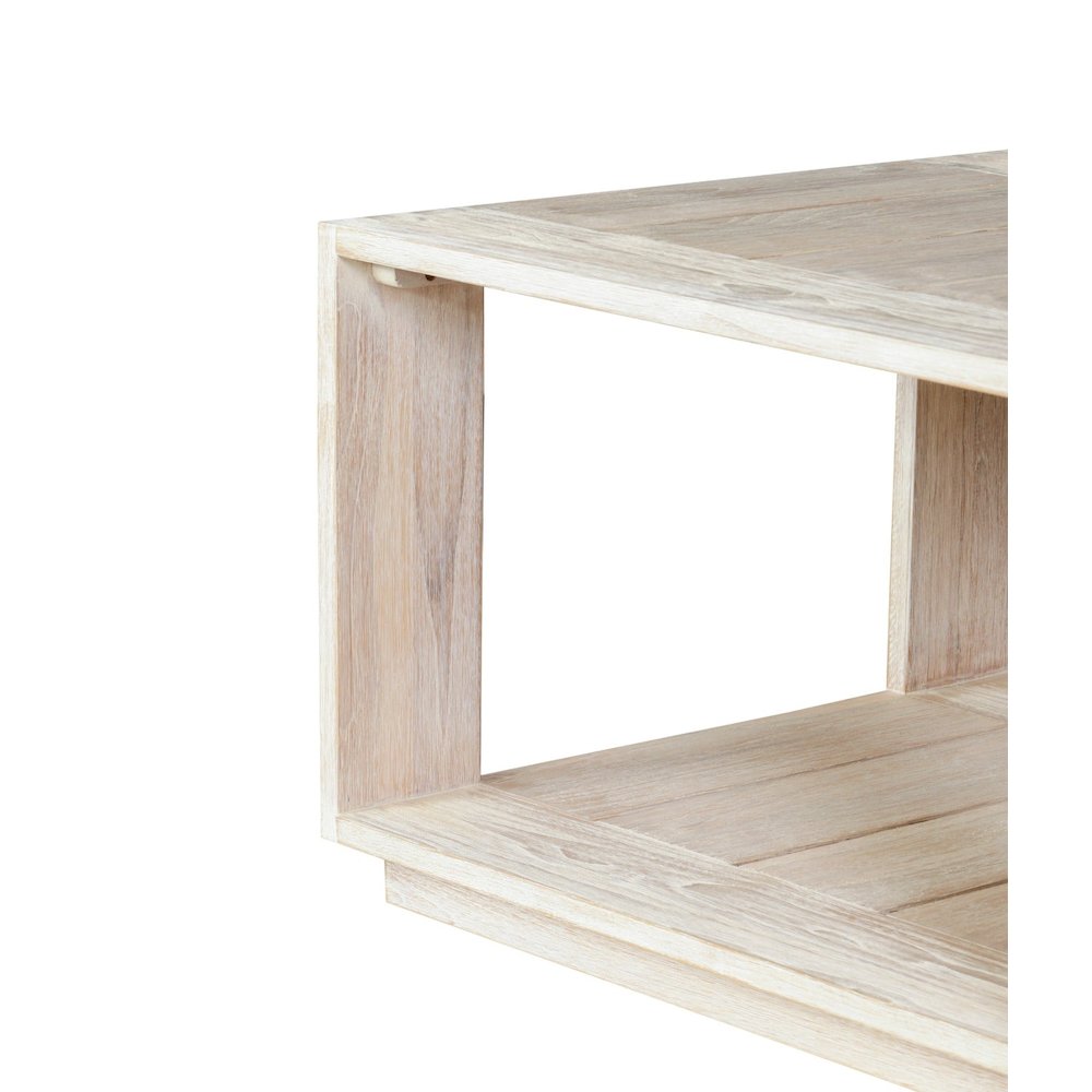 Imperial Grove Outdoor Solid Teak Wood, Natural Look End Table. Picture 2