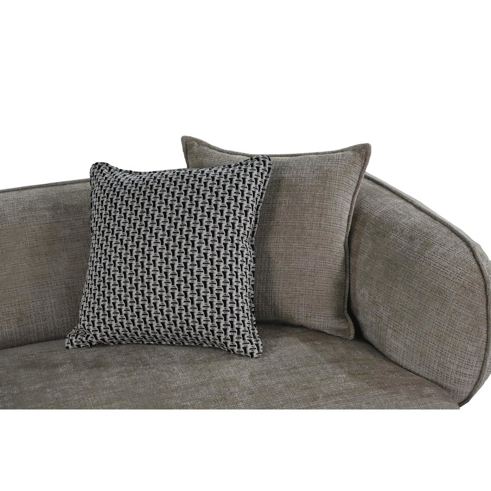 Nova Mid-Century Modern Sectional 4-Seater Sofa - 117". Picture 5