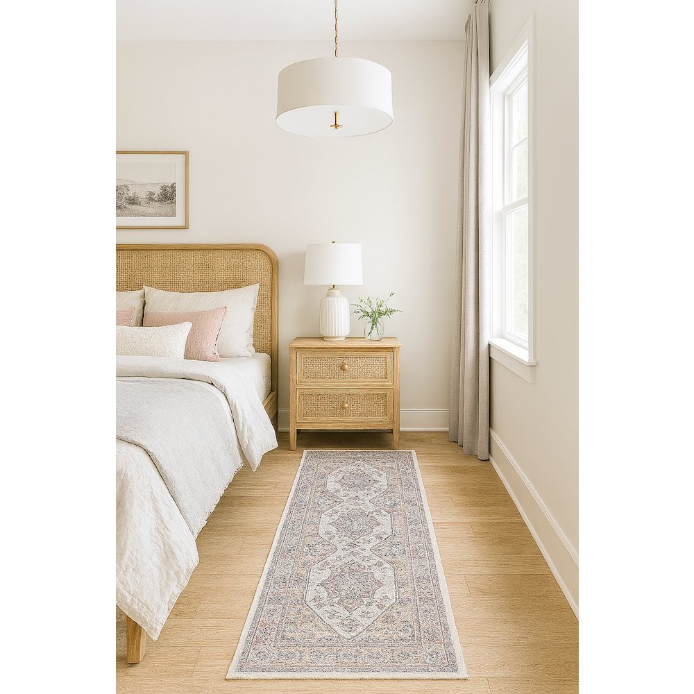 Area Rug Ultra Soft Washable Rug, Non Slip, Stain Resistant Rugs (2'7" x 9'). Picture 3