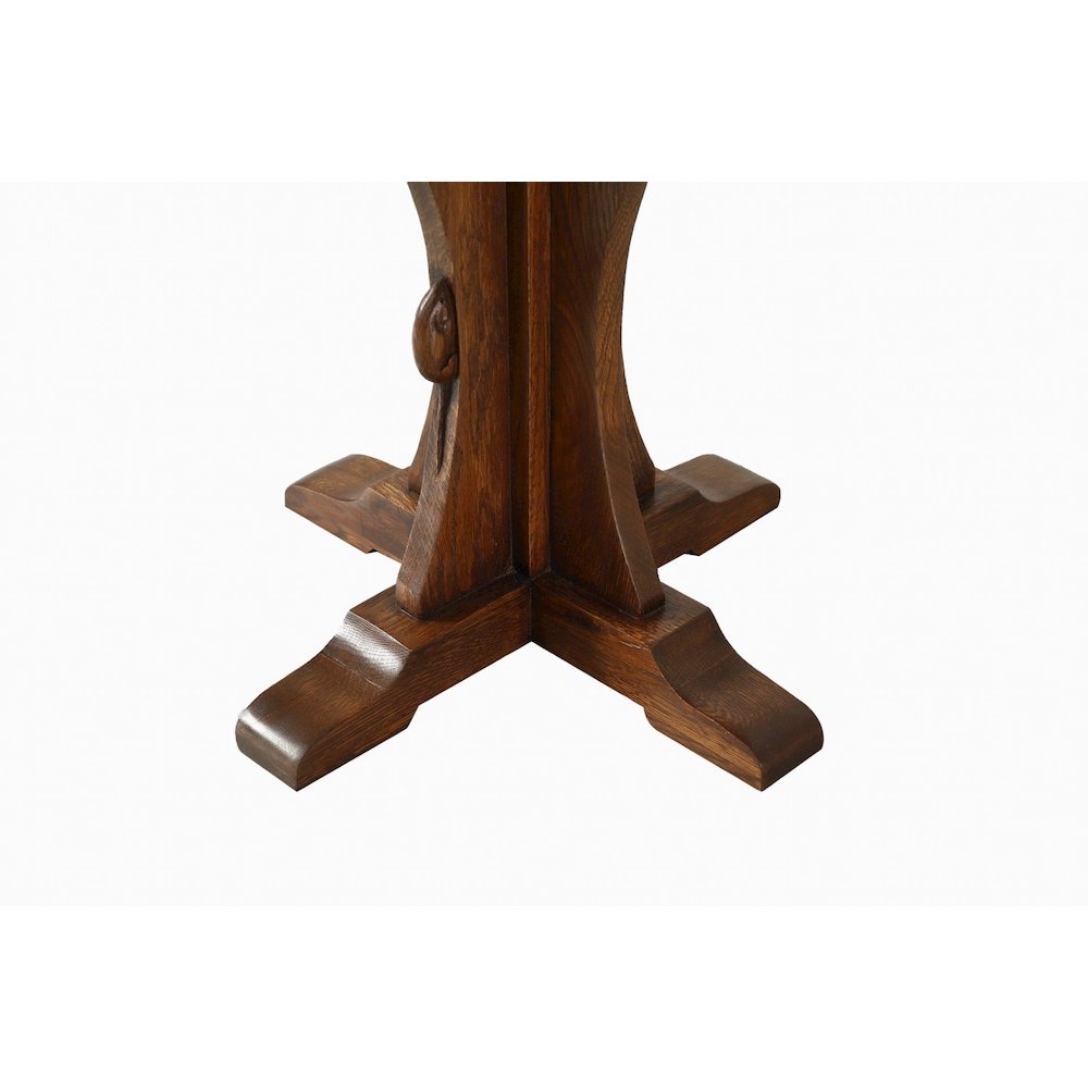 Mission Solid Oak Mouse Detail End Table. Picture 2