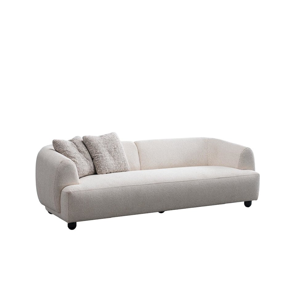 Opal Collection Modern Fabric 3-Seater Sofa – 91". Picture 1