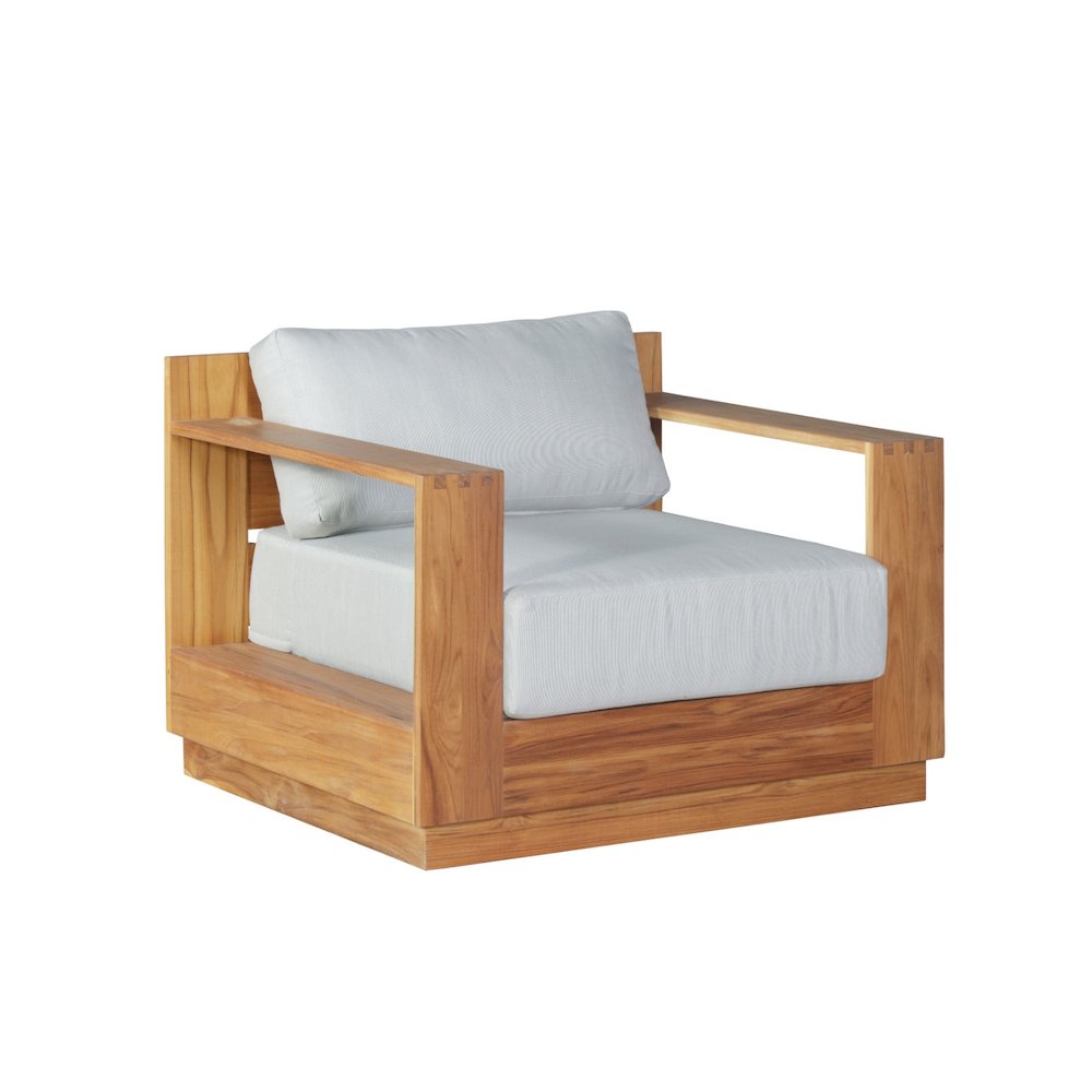Imperial Grove Outdoor Solid Teak Wood Armchair. Picture 1