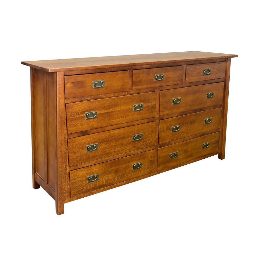 Mission 9 Drawer Dresser - Michael's Cherry. Picture 2