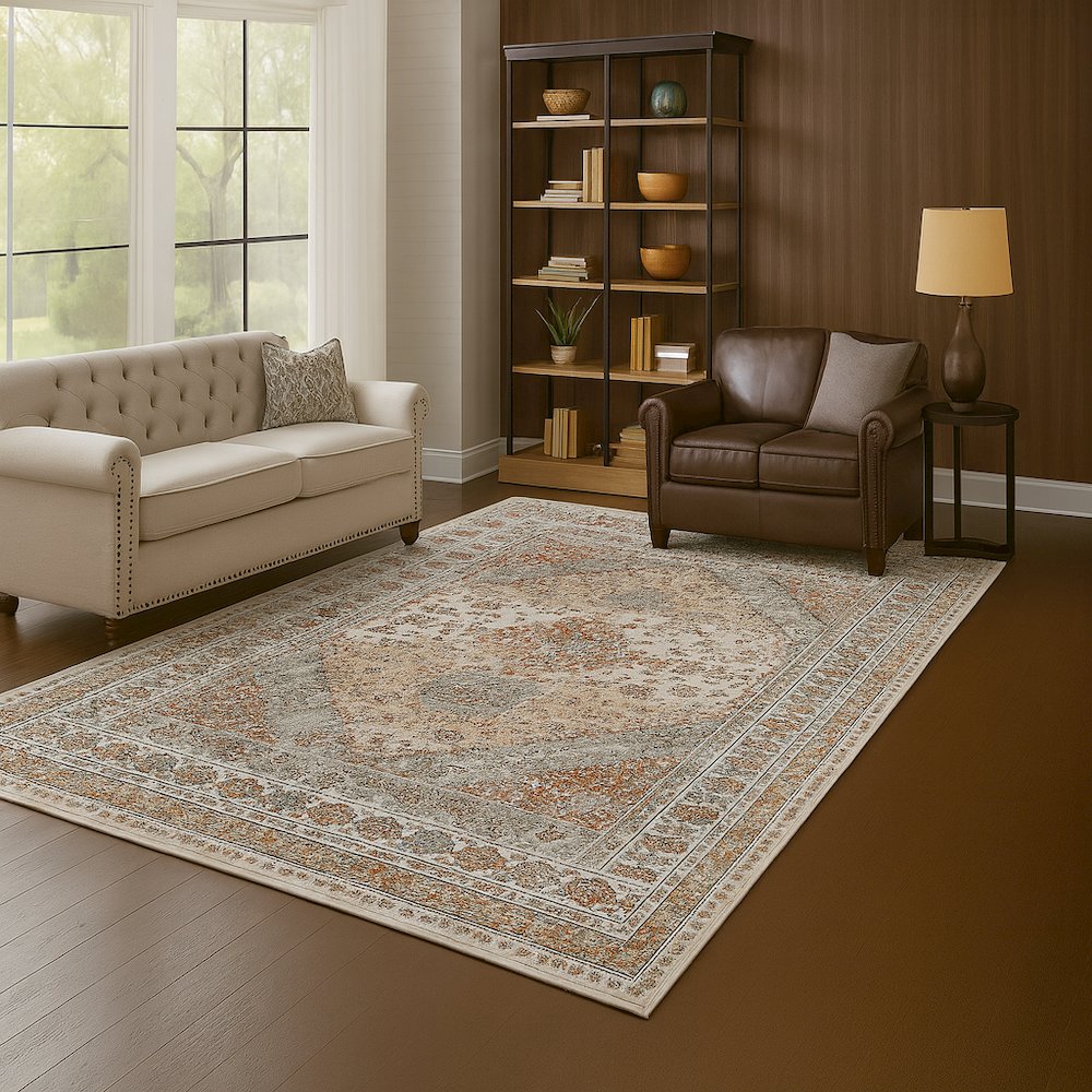 Area Rug Ultra Soft Washable Rug, Non Slip, Stain Resistant Rugs (9' x 12'). Picture 5
