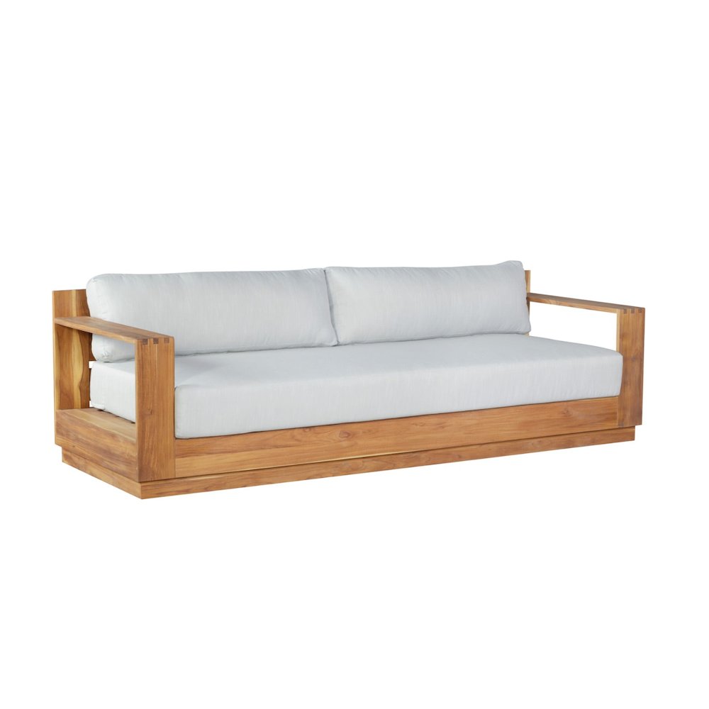 Imperial Grove Outdoor Solid Teak Wood Sofa - 84". Picture 5