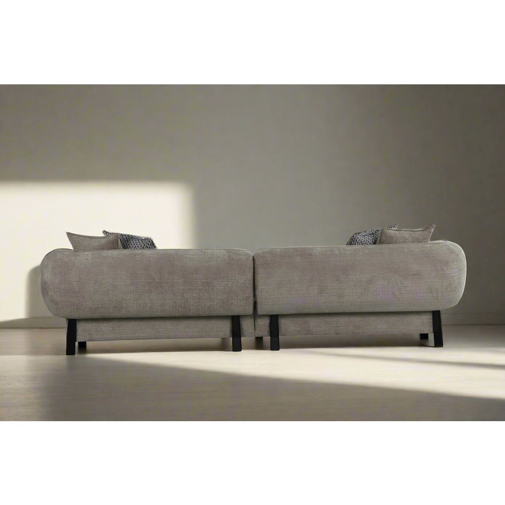 Nova Mid-Century Modern Sectional 4-Seater Sofa - 117". Picture 3