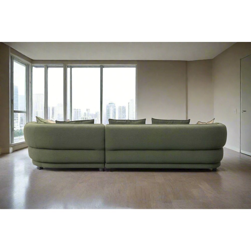 Aurora Collection Modern Upholstered Sectional Sofa – 133". Picture 4