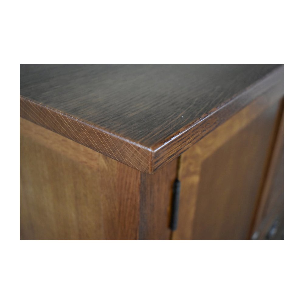 Mission Style Solid Oak Chest Of Drawers - Michael's Cherry. Picture 3