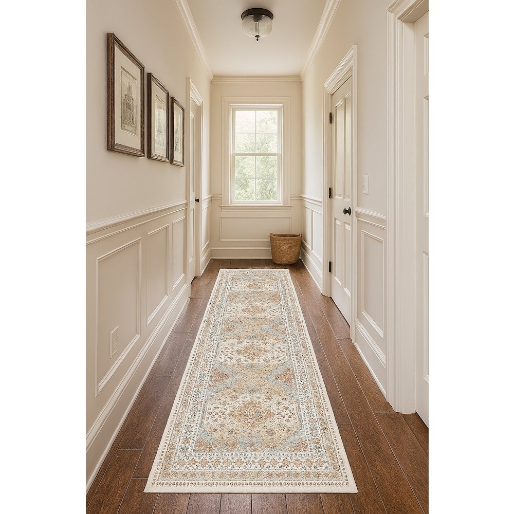 Area Rug Ultra Soft Washable Rug, Non Slip, Stain Resistant Rugs (2'7" x 9'). Picture 4
