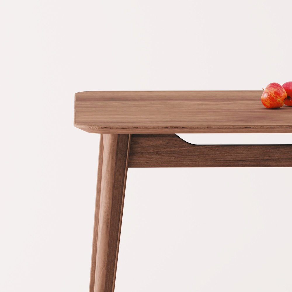 Walnut Dining Table and Chairs Table 86.75" length with set of 8 chairs. Picture 3