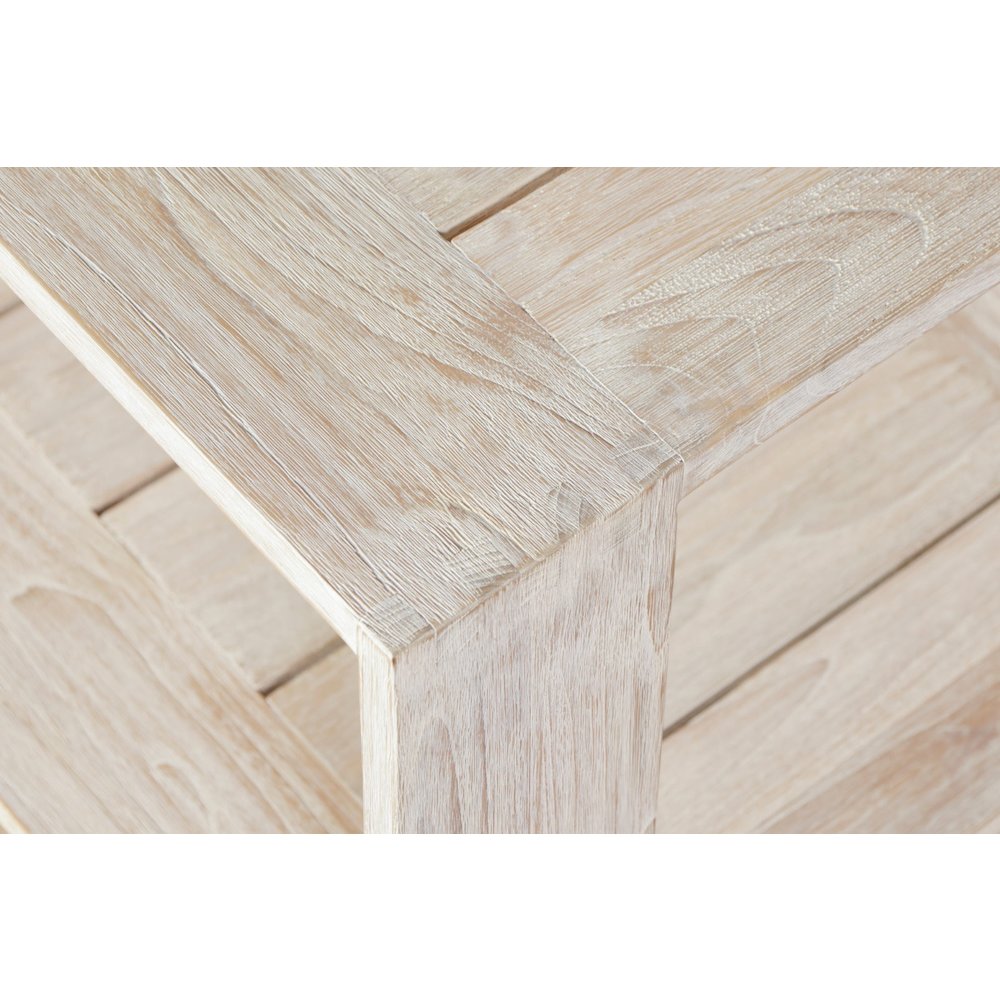 Imperial Grove Outdoor Solid Teak Wood, Natural Look End Table. Picture 3