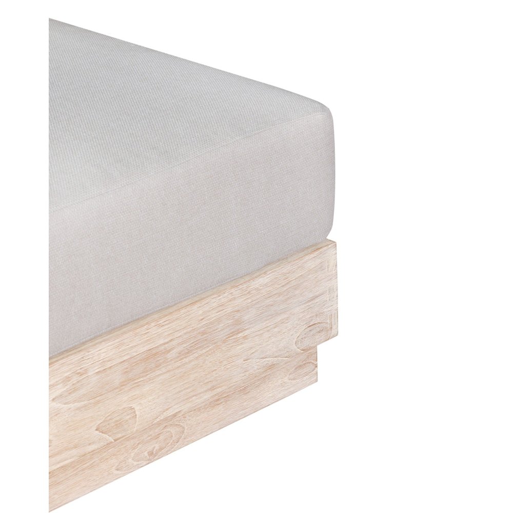 Imperial Grove Outdoor Teak Natural Ottoman. Picture 4
