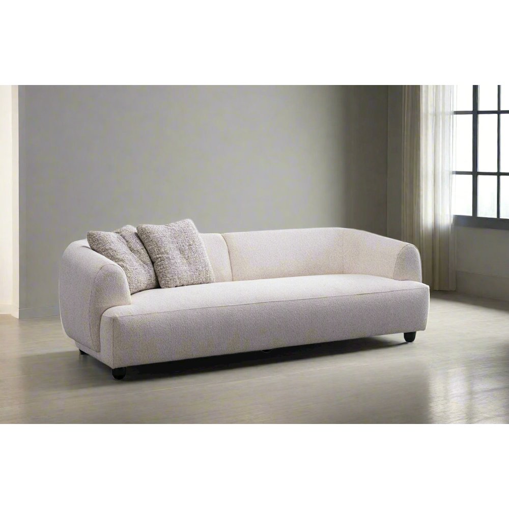 Opal Collection Modern Fabric 3-Seater Sofa – 91". Picture 6