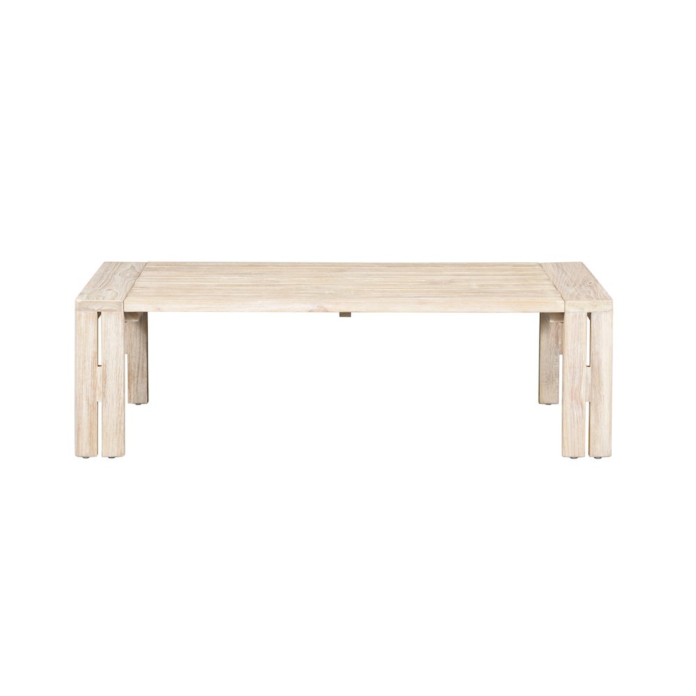 Paradiso Teak Outdoor Natural Look Coffee Table. Picture 2