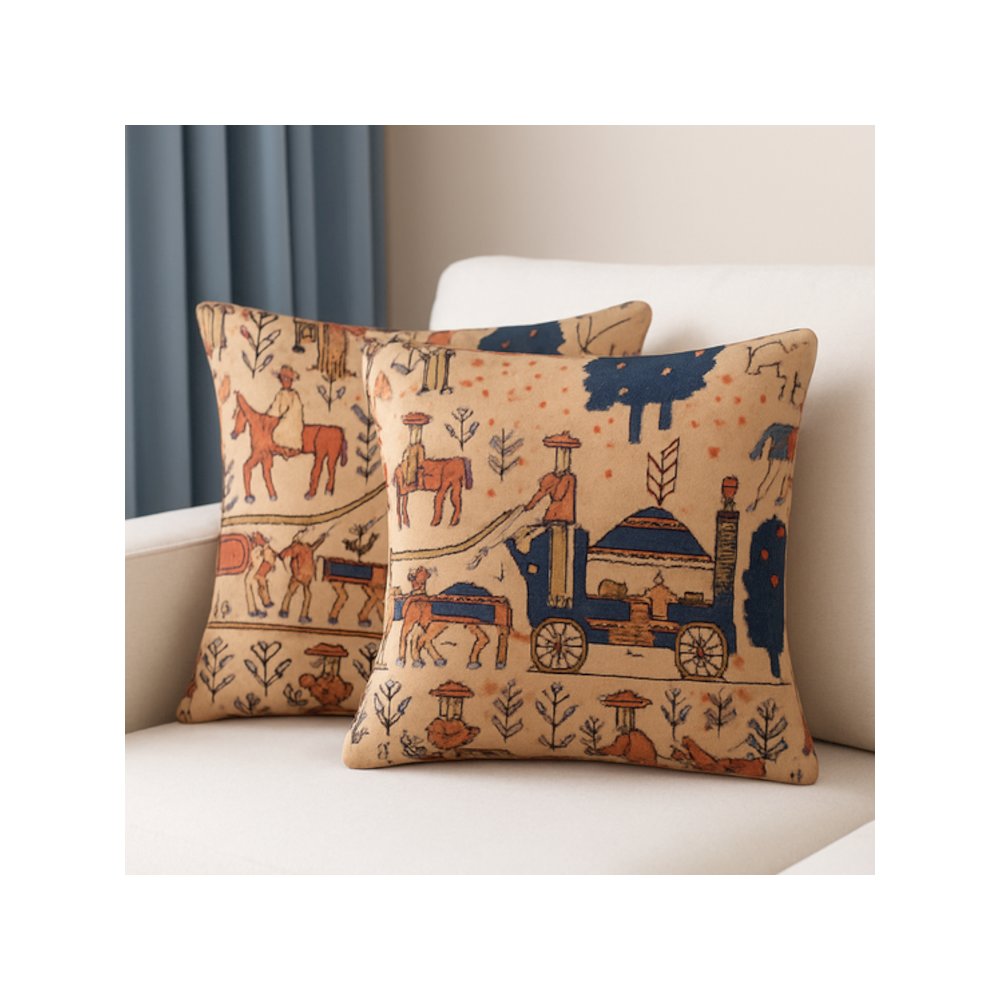 Exquisite Luxury Arts & Crafts Sofa Cushions  (2 Cushion Covers + Inserts). Picture 3