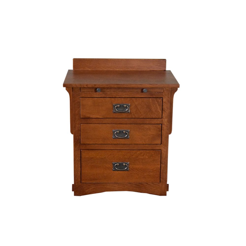 Mission Crofter 3 Drawer Nightstand - Michael's Cherry. Picture 1