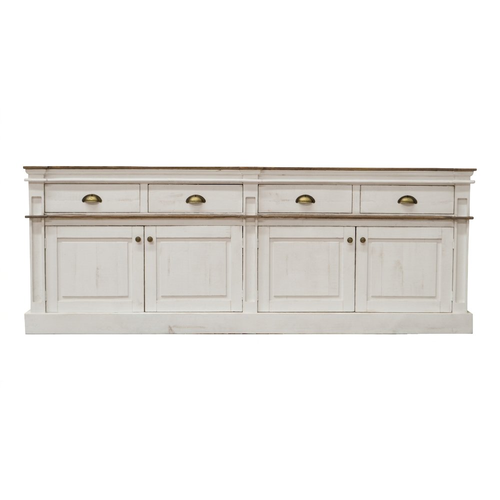 Rustic-Modern Farmhouse Solid Wood Sideboard and Hutch. Picture 1