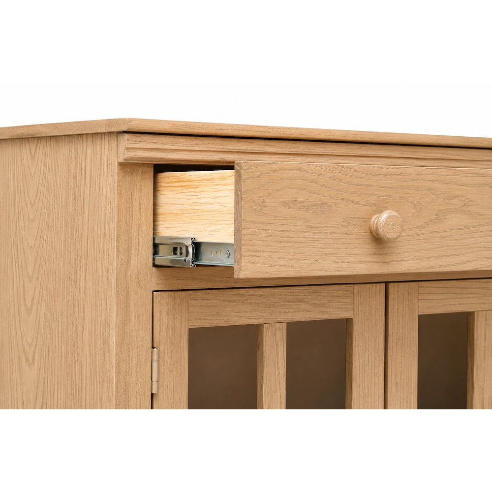 Rustic Modern Farmhouse Bookcase & Cabinet – Solid Pine Wood. Picture 5