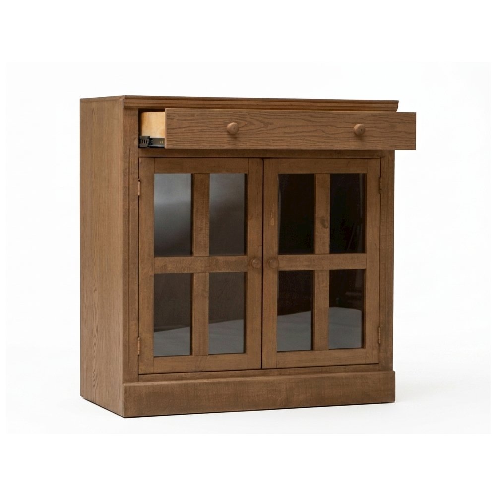 Rustic Modern Farmhouse Bookcase & Cabinet – Solid Pine Wood. Picture 3