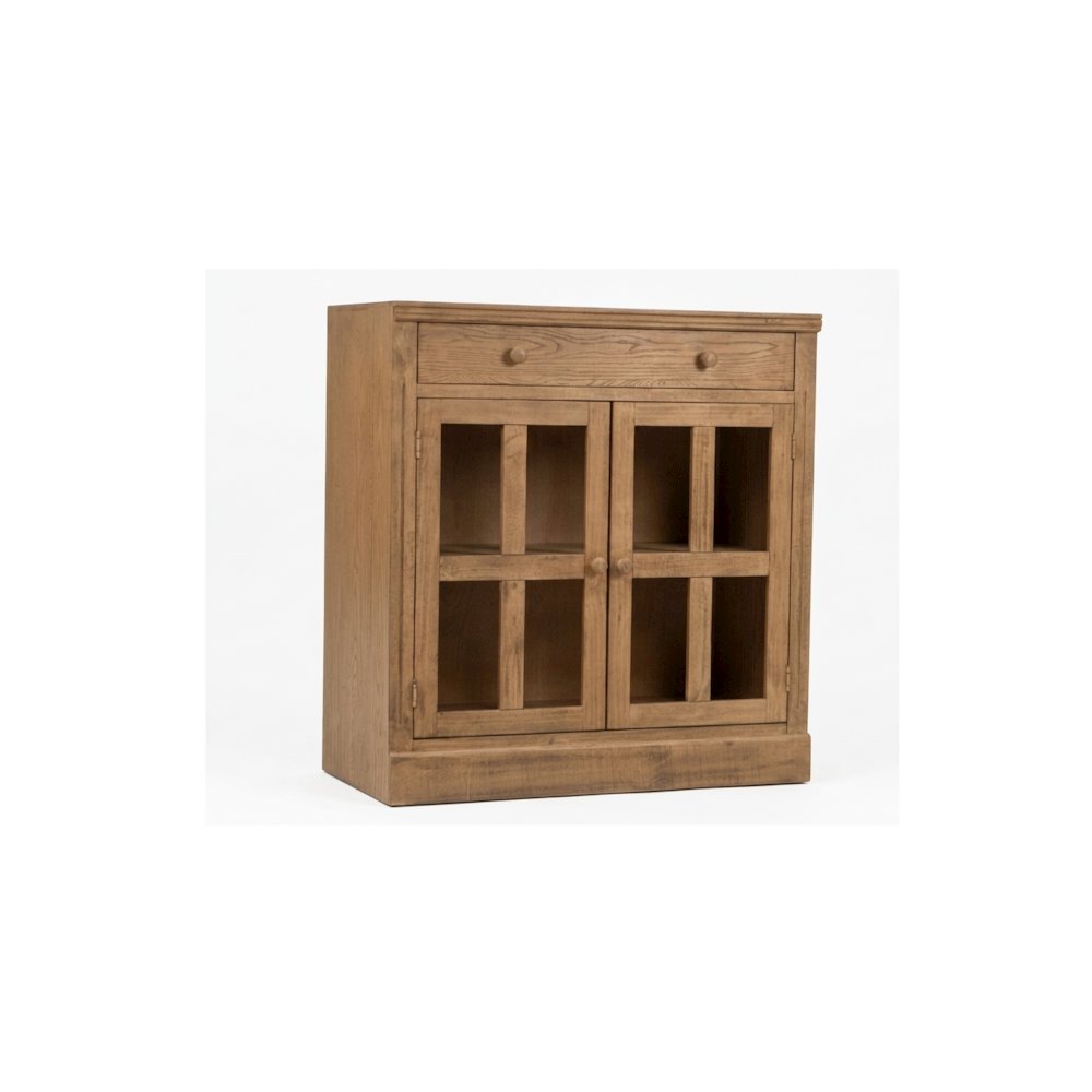 Rustic Modern Farmhouse Bookcase & Cabinet – Solid Pine Wood. Picture 1