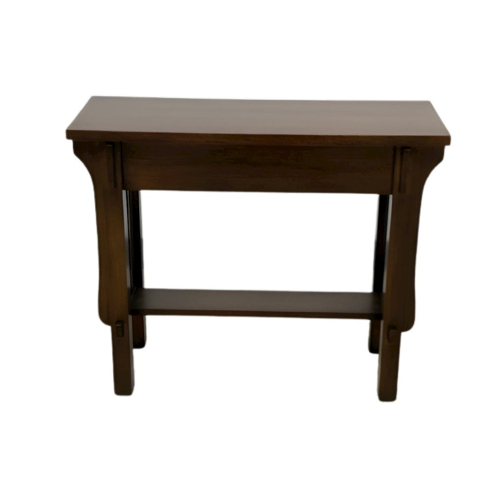 Arts & Crafts Crofter Console Table - Walnut. Picture 2