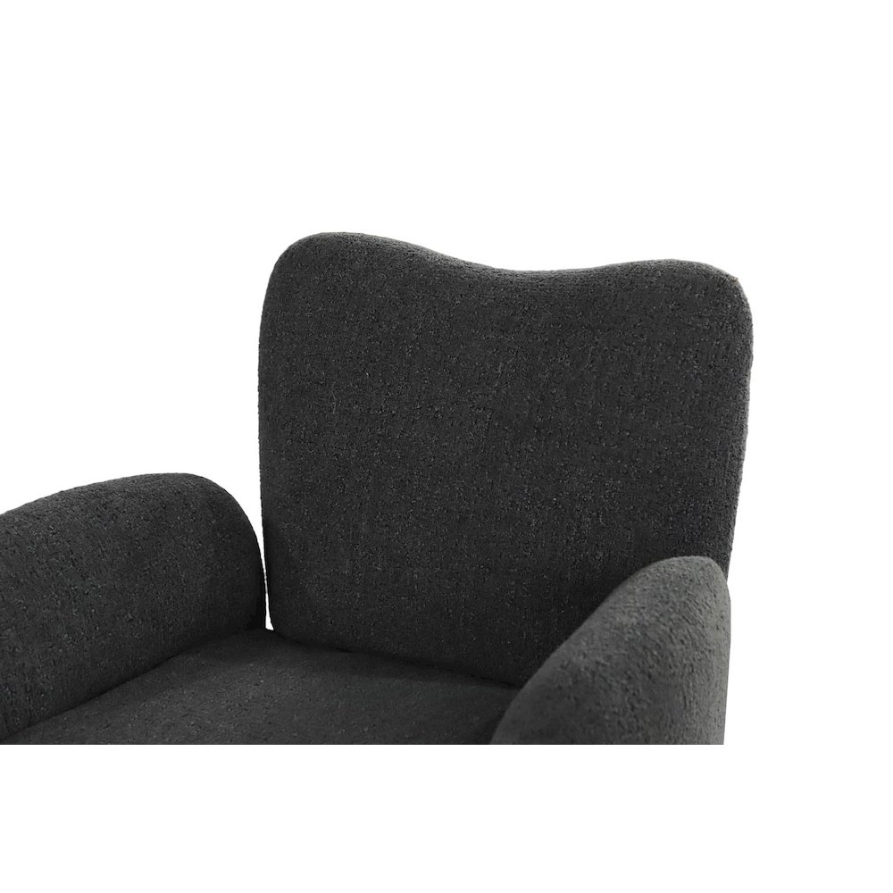 Atlas Modern Fabric Swivel Arm Chair. Picture 6