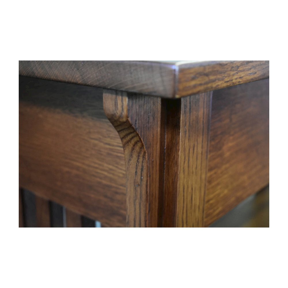Mission 1 Drawer Crofter Style Console Table - Michael's Cherry Stain. Picture 3