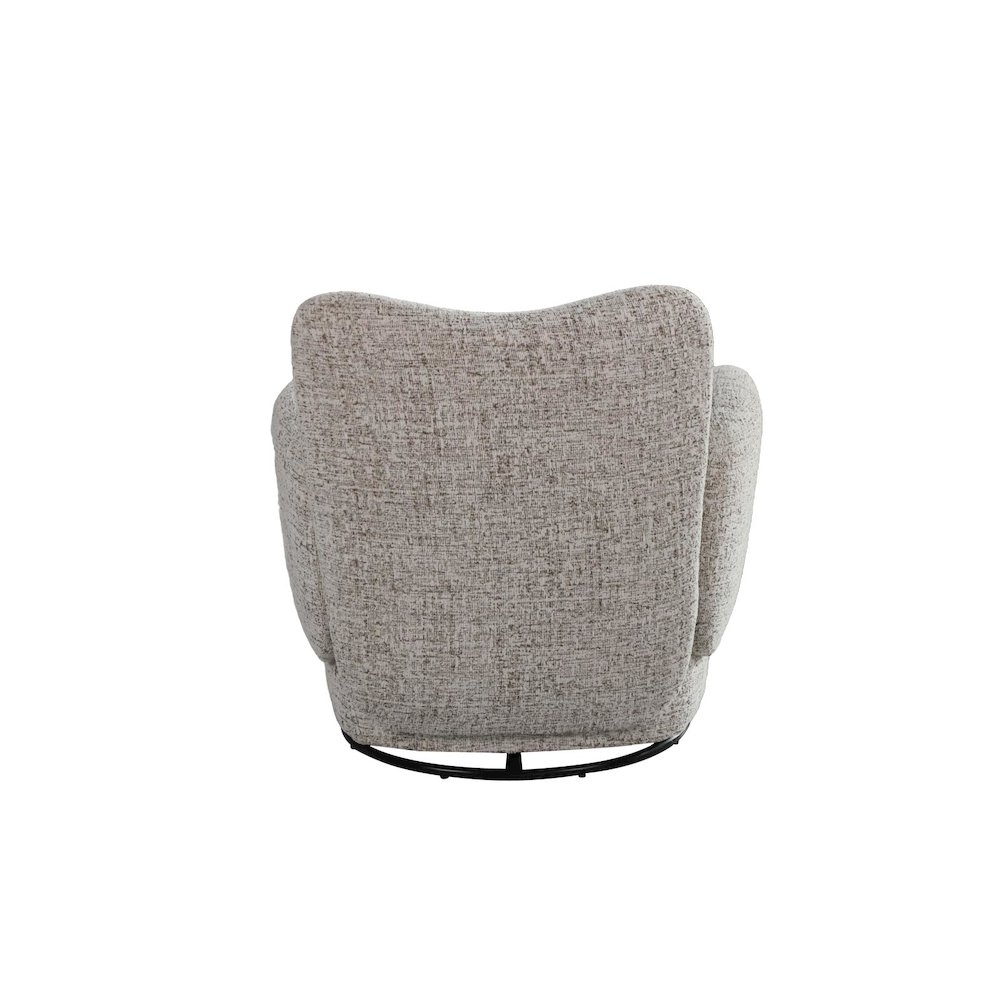 Atlas Modern Fabric Swivel Arm Chair. Picture 3