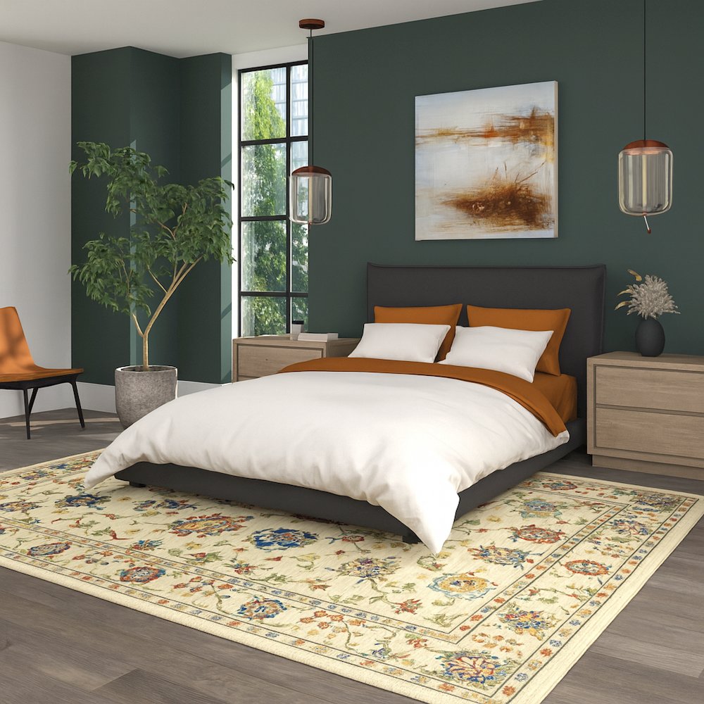 Area Rug Ultra Soft Washable Rug, Non Slip, Stain Resistant Rugs (2'7" x 9'). Picture 5