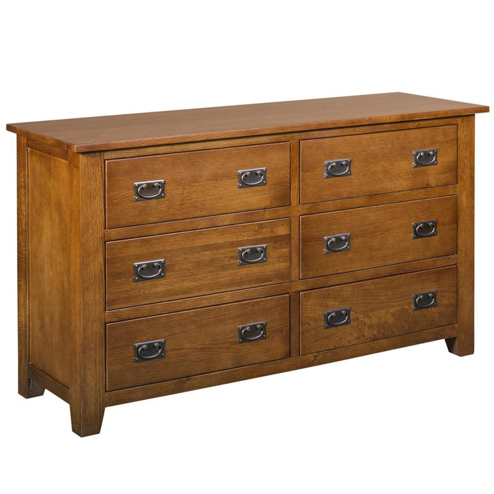 Mission 6 Drawer Dresser - Michael's Cherry. Picture 1