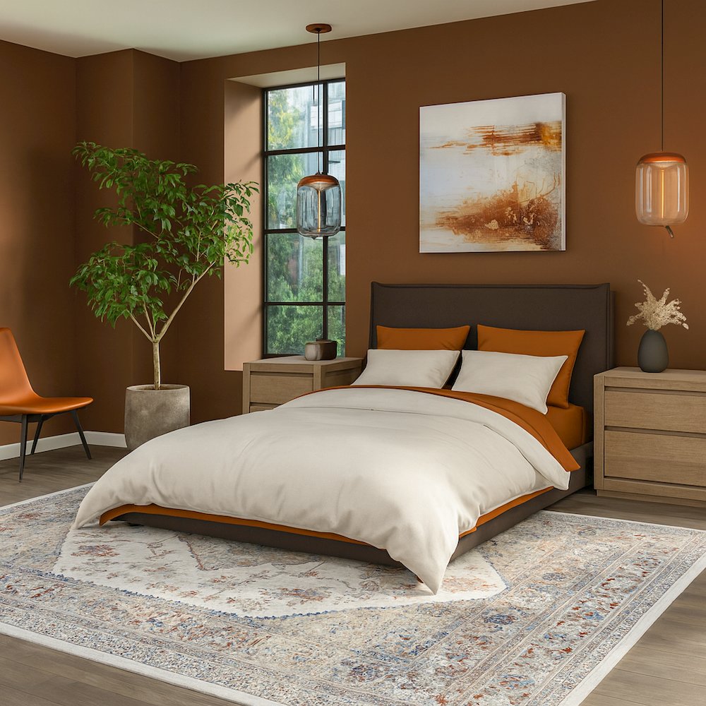 Area Rug Ultra Soft Washable Rug, Non Slip, Stain Resistant Rugs (9' x 12'). Picture 4