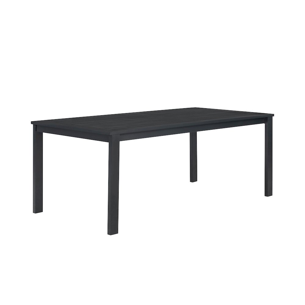 Sardinia Outdoor Aluminum Dining Table - Black. Picture 2
