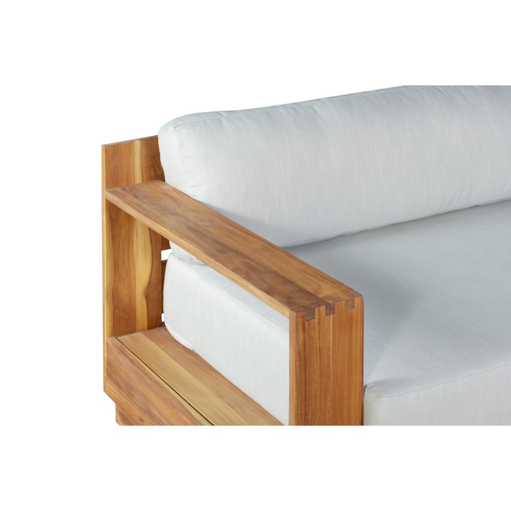 Imperial Grove Outdoor Solid Teak Wood Sofa - 84". Picture 2