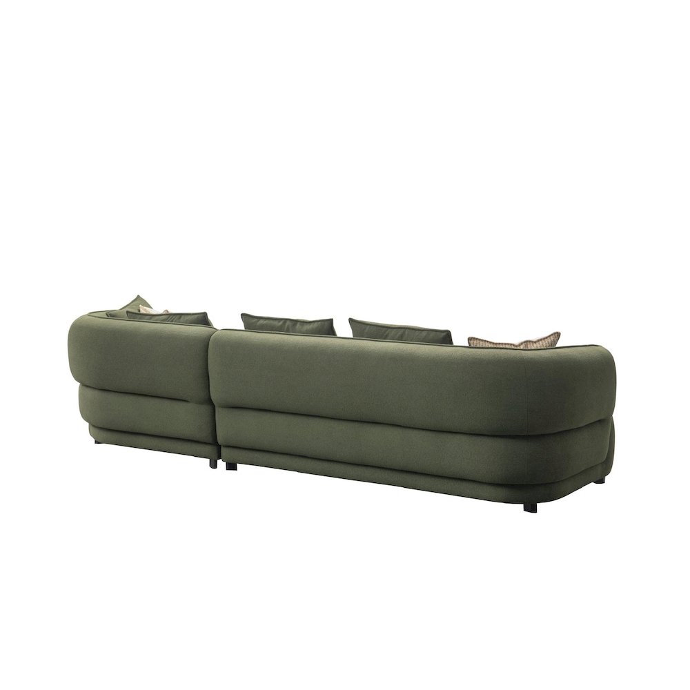 Aurora Collection Modern Upholstered Sectional Sofa – 133". Picture 2