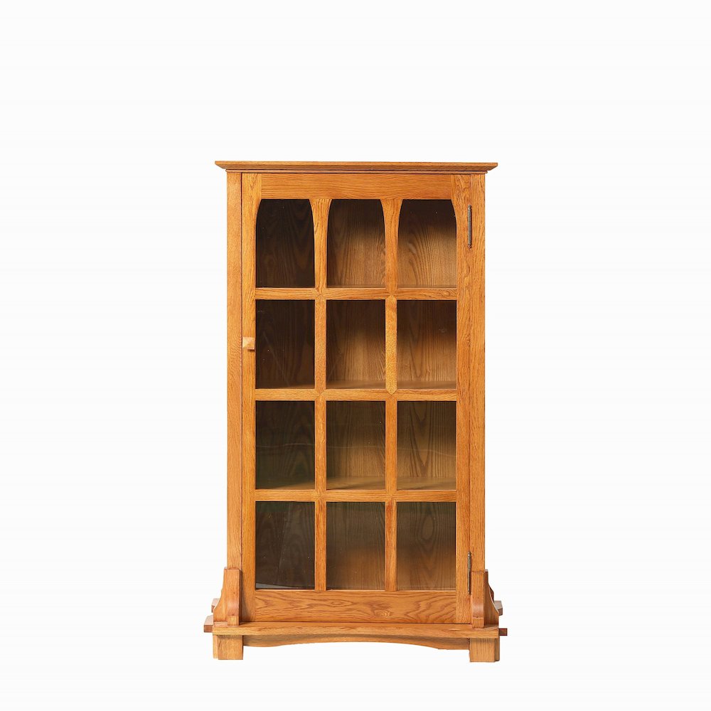 Mission Solid Oak Display Bookcase - Michael's Cherry. Picture 1