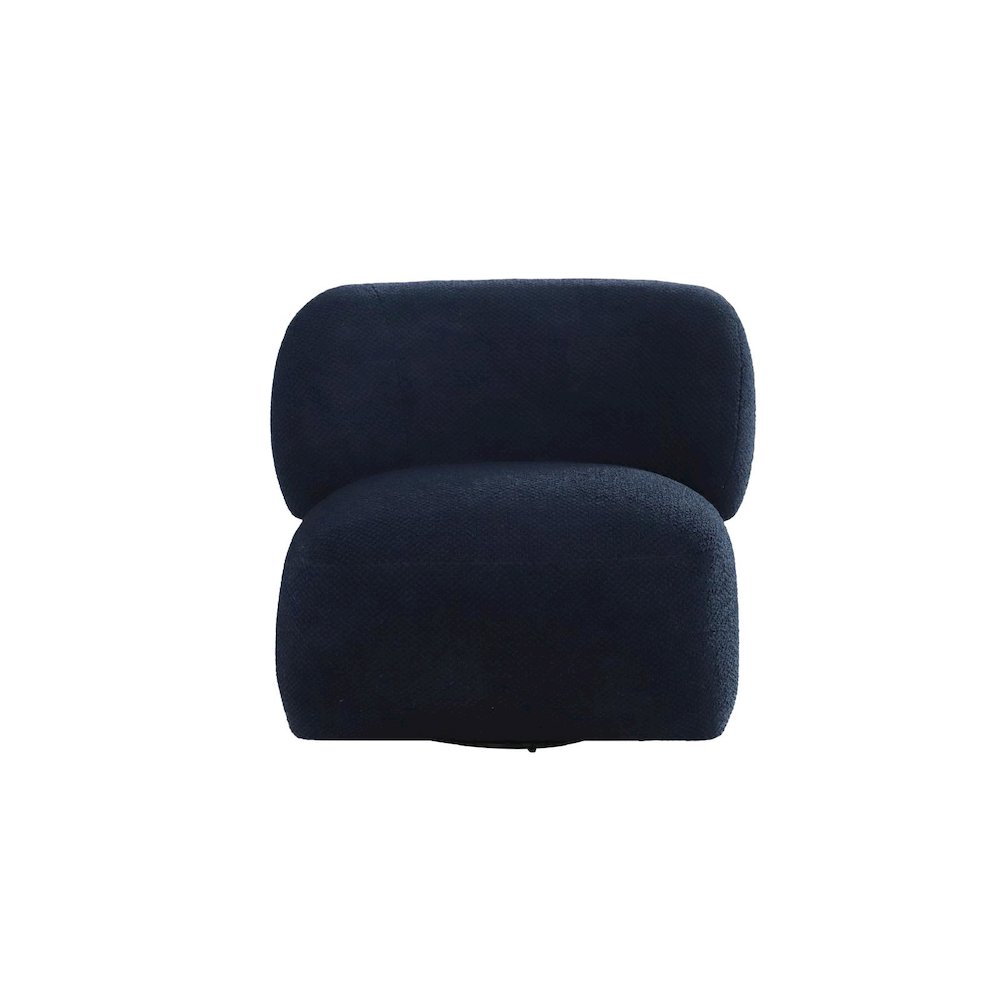 Forma Mid-Century Modern Swivel Livingroom Chair - Blue. Picture 2
