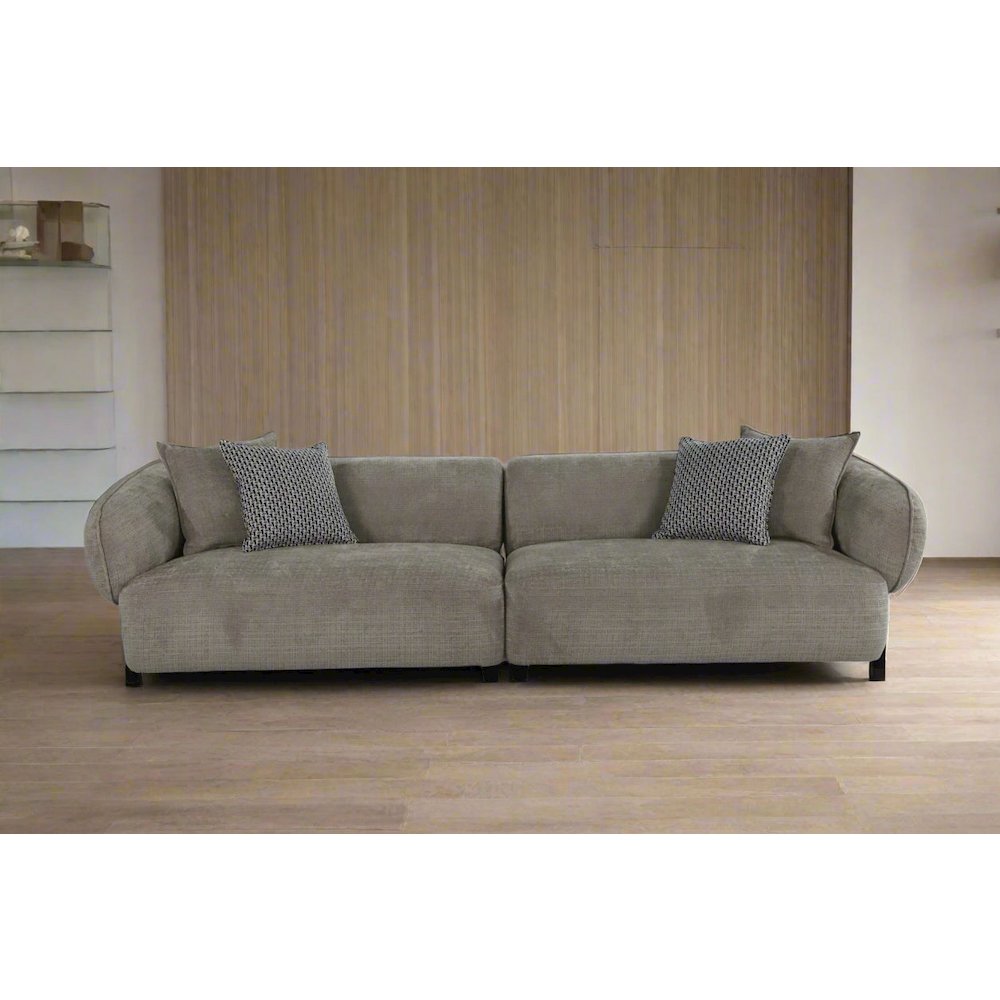 Nova Mid-Century Modern Sectional 4-Seater Sofa - 117". Picture 1