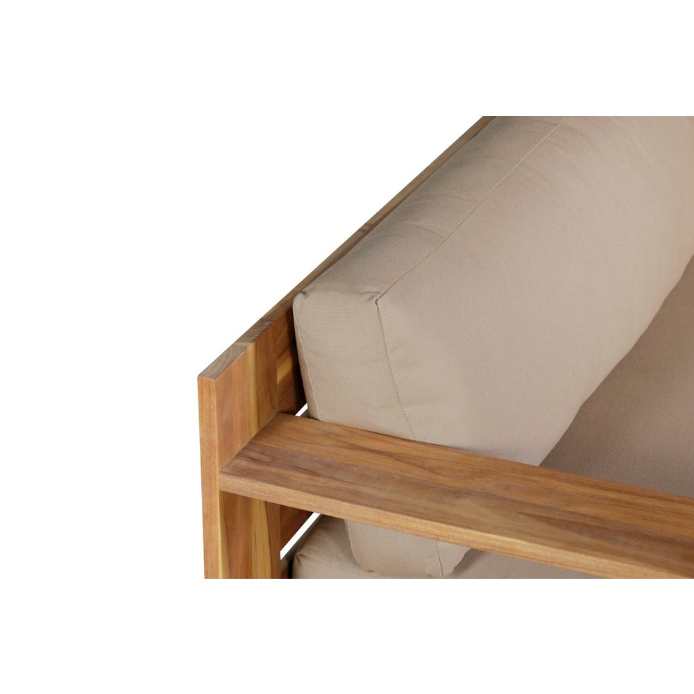 Imperial Grove Outdoor Teak Wood Sofa - 84". Picture 2
