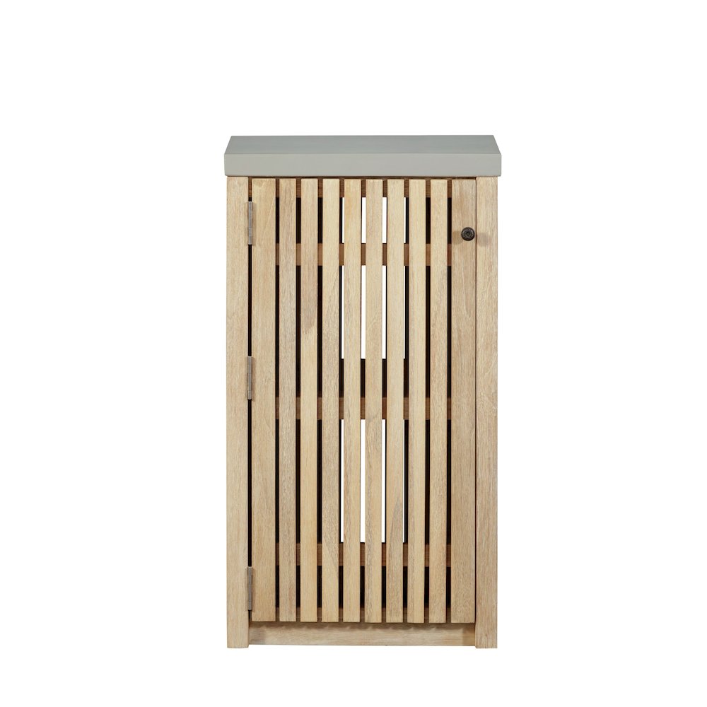 Eclipse Outdoor Solid Teak Natural Look Wood Cabinet. Picture 3