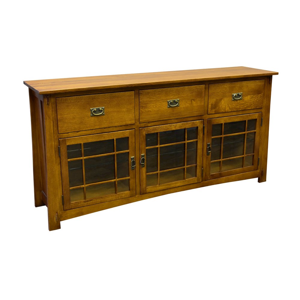 Craftsman Style Quarter Sawn Oak Sideboard - 72". Picture 1