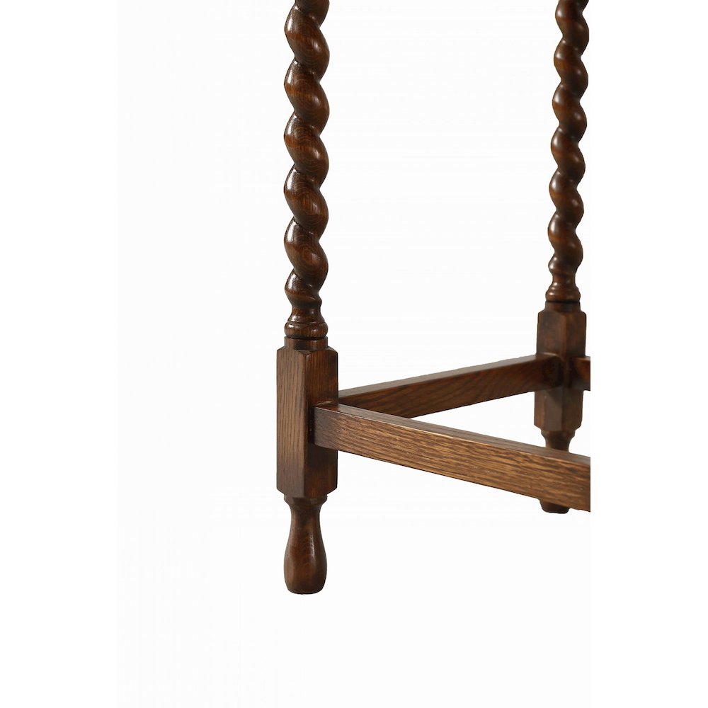 Mission Oak End Table With Barley Twist Legs - Walnut. Picture 6