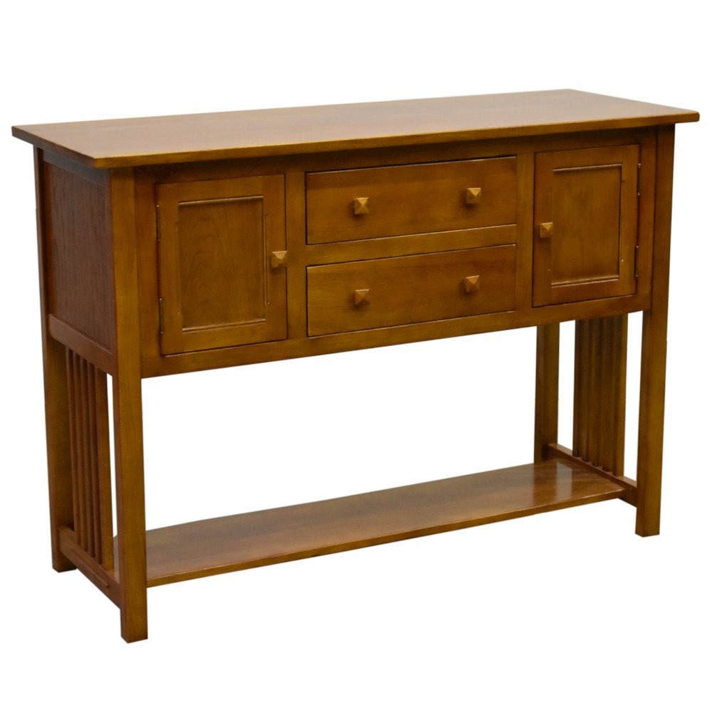 Mission 2 Door, 2 Drawer Console Table - Michael's Cherry - 52". Picture 2