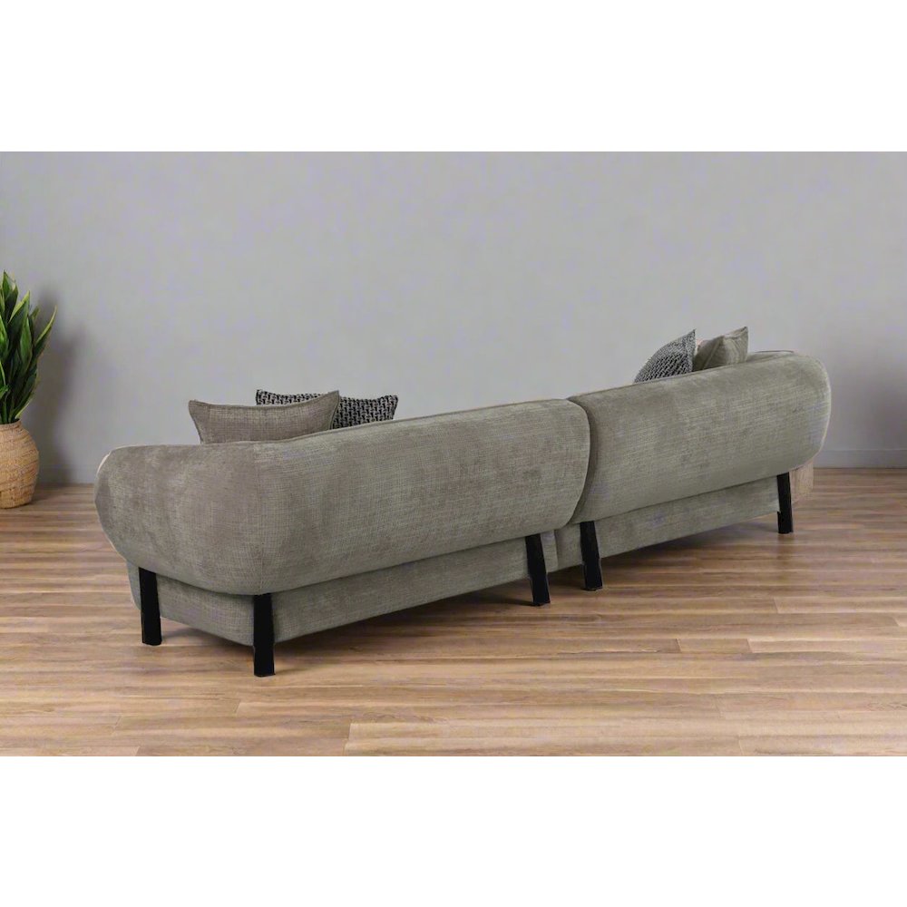 Nova Mid-Century Modern Sectional 4-Seater Sofa - 117". Picture 7