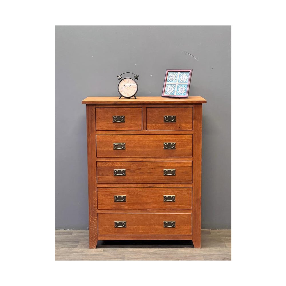 Mission 6 Drawer Tall Dresser - Michael's Cherry. Picture 2