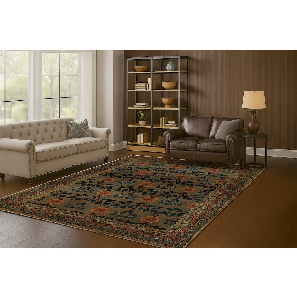 Area Rug Ultra Soft Washable Rug, Non Slip, Stain Resistant Rugs (2'7" x 9'). Picture 3